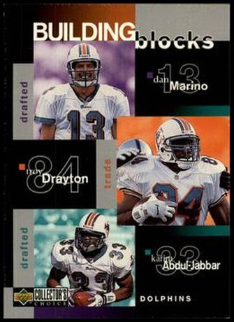 367 Zach Thomas Karim Abdul-Jabbar O.J. McDuffie Dan Marino Troy Drayton BB